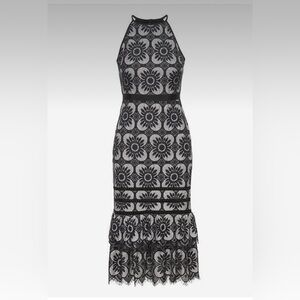 NWT Banana Republic Lace Tiered Midi Dress